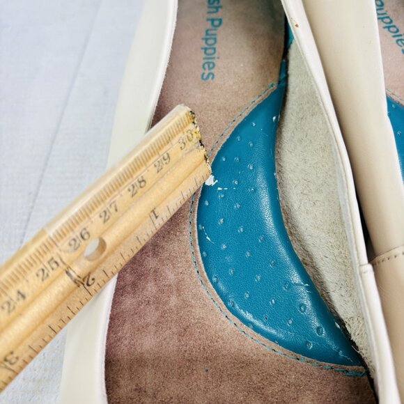 Hush Puppies CANDID Multicolored Leather Slip On Low Wedge Heel Shoes Sz 7.5 W - Picture 16 of 16